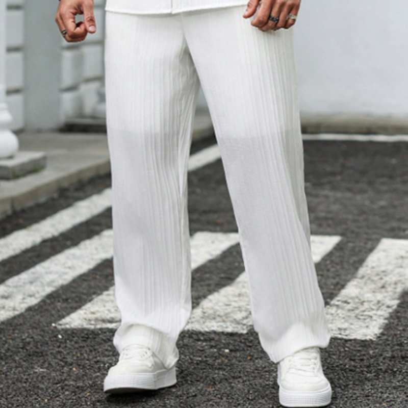 Men's Spring Summer Fashion Casual Cool Short Sleeve Shirt Style Long Set MTA0150D5K