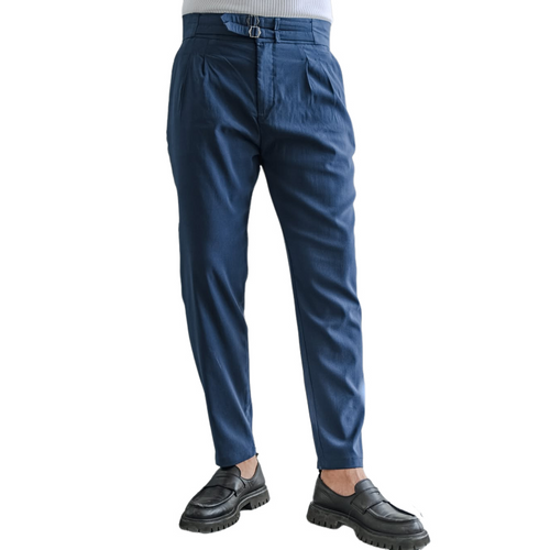 Men's British Neapolitan High Waist Suit Pants MTA0121D3Z