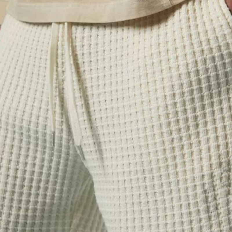 Men's Spring and Summer Fashion Waffle Elastic Waist Casual Shorts MTA0706D2K