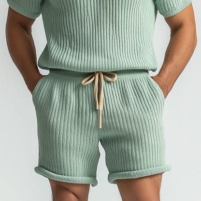 Men's Summer Fashion Comfortable Thin Woven Set MTA1875D6P