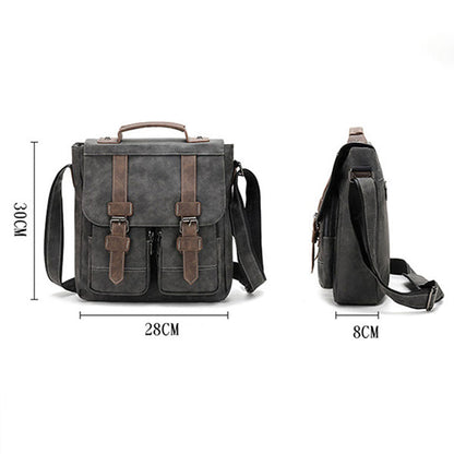 VINTAGE FASHION LEATHER MULTI-POCKET FLAP BAG 80633133