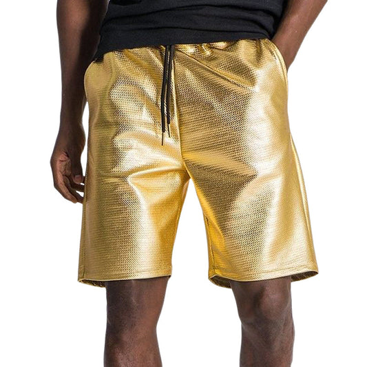 Men's Summer Fashion Gold Loose Shorts MTA0106D3U