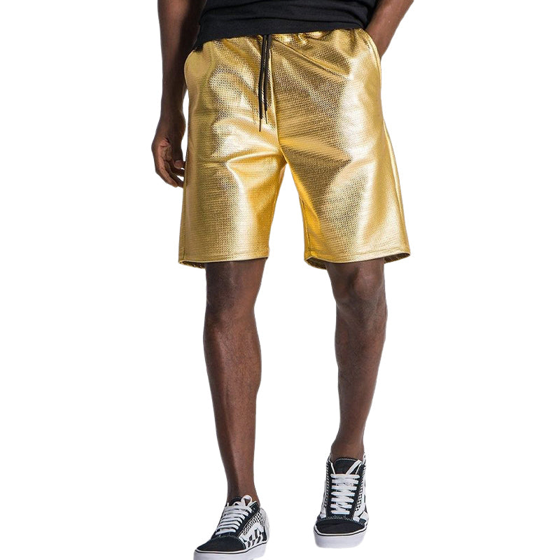 Men's Summer Fashion Gold Loose Shorts MTA0106D3U